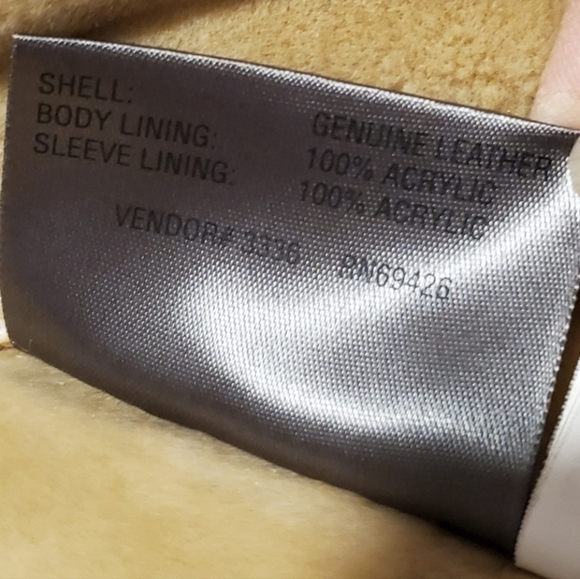 Wilson’s Leather Jacket Coat Faux Fur Long Suede Winter Wilson Tan Size M - Picture 7 of 15